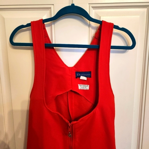 VINTAGE OBERMEYER RED SKI OVERALLS WOMENS SZ 12T - Picture 5 of 9